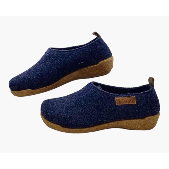 Taos Footwear Shoes - Taos Wonderwool Clog Womens Size 7-7.5 US 38 EU Blue Casual Flats NWOB $140